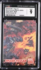 2020 Upper Deck Marvel Annual Splash-Ticular 3D Venom #25 Page CGC 9