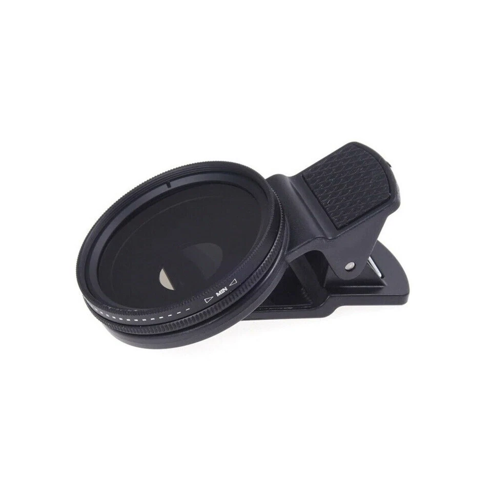 37mm Adjustable Phone Camera ND Lens Filter ND2‑400 Neutral Density Clip-On S - Image 2 of 4