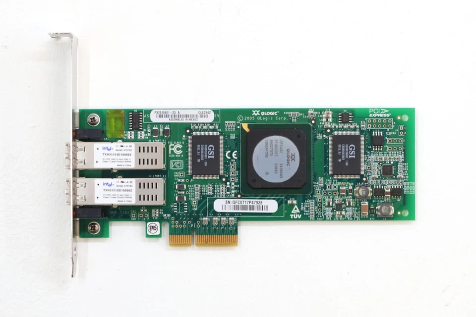 IBM QLE2462 Dual-Port 4GbE Fibre Channel PCIe Host Bus Adapter FRU P/N: 39R6528 - Image 2 of 4