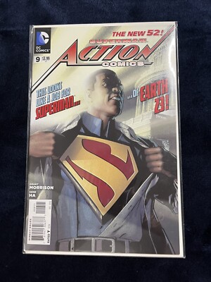 Superman Action Comics #9 DC (2012) NM- 1st APPEARANCE OF EARTH-23 SUPERMAN