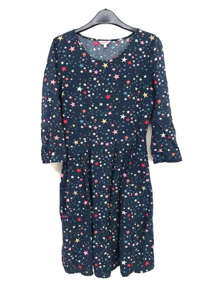 Cath Kidston Dress Stars Blue Size 6 Womens Rare Long Sleeves Multicoloured  | eBay