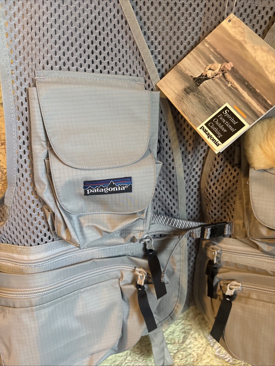 Patagonia Mesh Fly Fishing Vest 1990 vintage L
