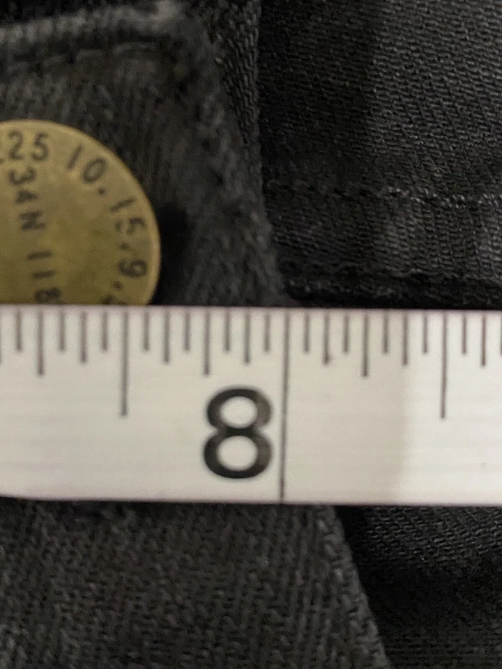 Current/ Elliot Mens Skinny Moto Jeans Faded Black Size 27-0 Made In USA - Image 4 of 4