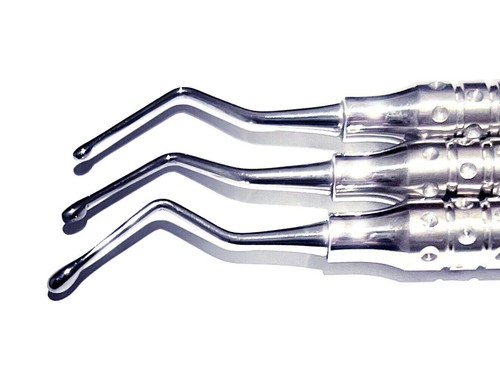 Dental Bone Curettes Spoons - Double-Ended Surgical Instruments (3 Sizes) - Picture 5 of 8