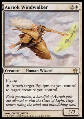 MTG Magic the Gathering Auriok Windwalker (5/165) Fifth Dawn MP