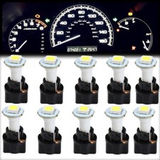 10x T5 White Car Instrument Panel Cluster Led Dash Light Bulbs W Twist Sockets 10x T5 White Car Instrument Panel Cluster Led Dash Light Bulbs W Twist Sockets