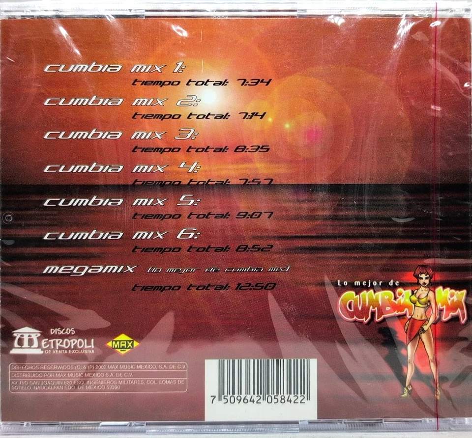 Lo Mejor De Cumbia Mix Megamix's (2002, CD) - Image 2 of 2