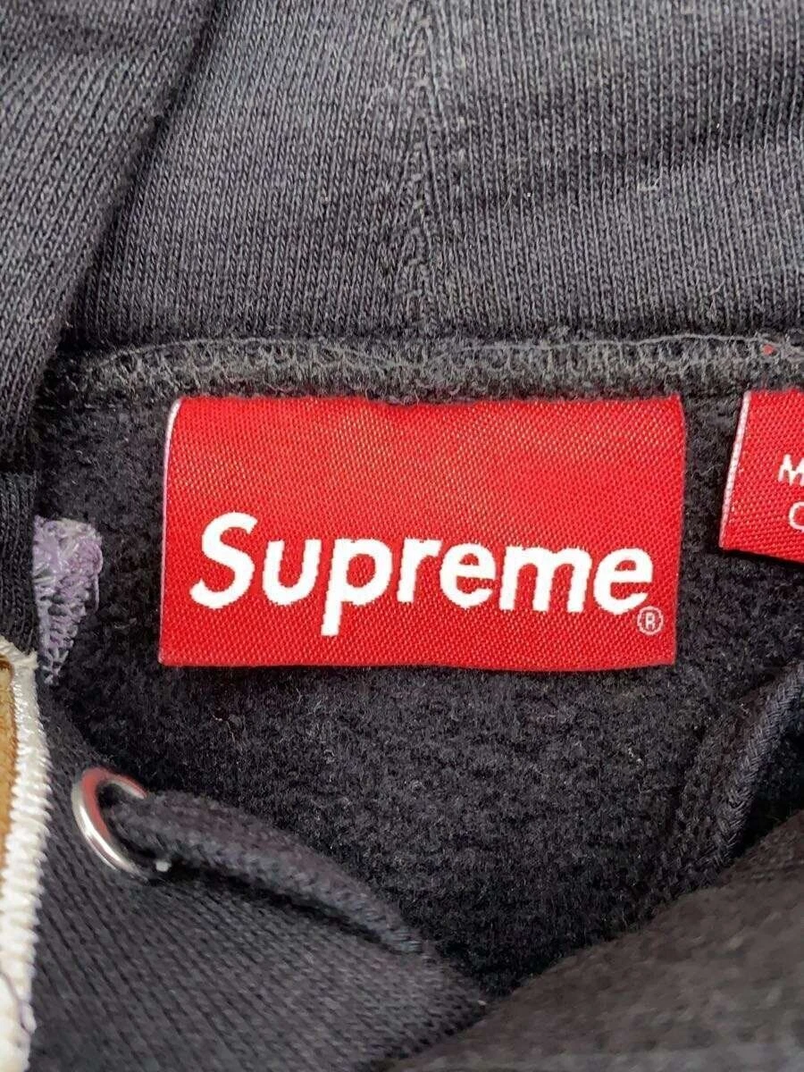Supreme Felpa con Cappuccio 22AW Applique Felpa con Cappuccio S Cotone Nero Usata