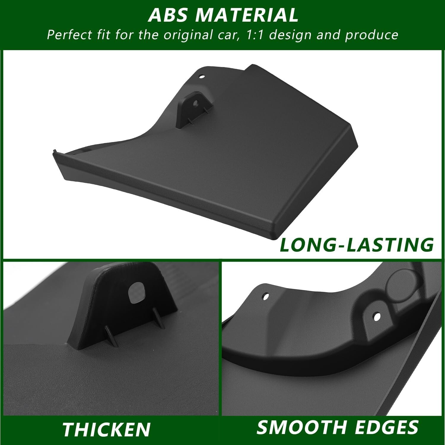 Splash Guards Mudguard 4PCS Front & Rear Mud Flaps For 2024 2025 Toyota Tacoma