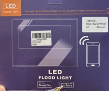 LED Flood Light Outdoor, 800W Equivalent 8000LM Smart RGB Stage Lights,...