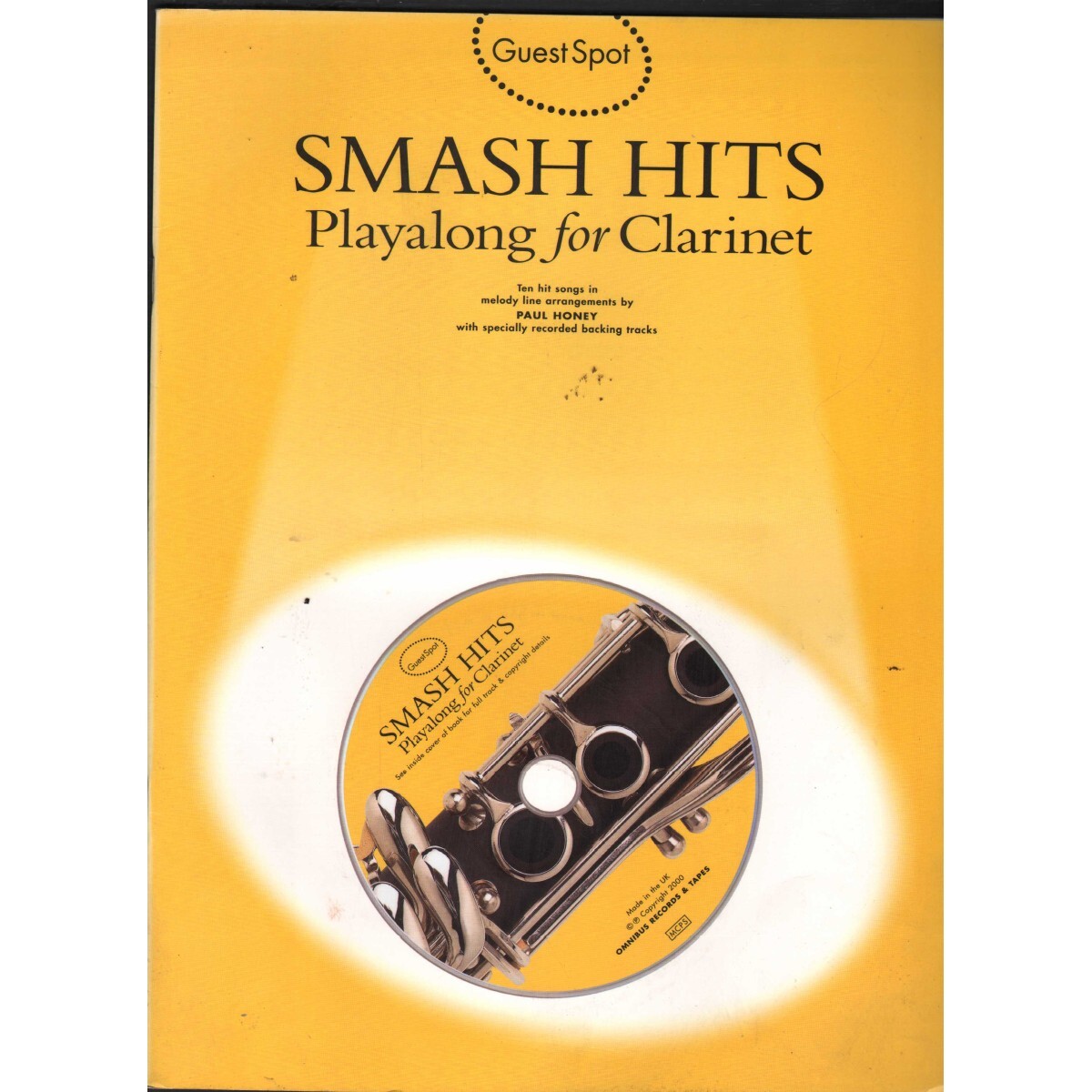 Guest Spot Smash Hits Playalong for Clarinet CD Book - New Sheet Music