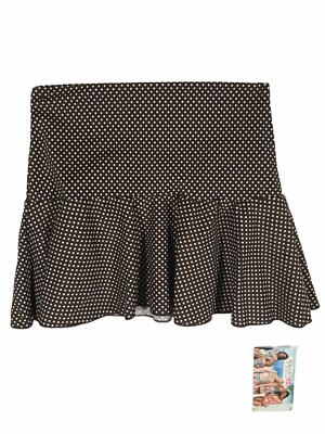 Hapari Girl's Swim Skirt - Brown w/White Polka Dots Outdoor Swimwear Brand New