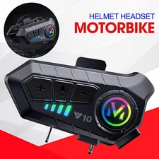 Motorcycle Helmet Headset Intercom Wireless Bluetooth Headphone HiFi Waterproof