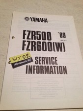 Yamaha FZR500 FZR600 W 1989 FZR service information technique technical data