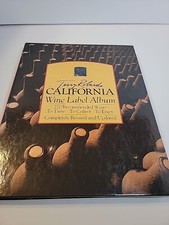 California Wine Label Album by Terry Robards ring binding wire bound vg conditio
