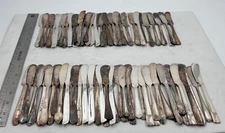 Lot of 90 Assorted Vintage Silverplate Butter Spreaders - Lot#149