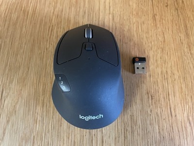 Logitech M720 Triathlon Wireless Mouse, Bluetooth W/ Dongle