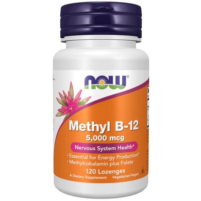 Methyl B 12 120 lozenges 5000 mcg by Now Foods