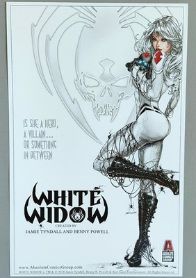 White Widow #1 Jamie Tyndall 11 x 17 Limited Edition Art Print !!!   NM