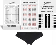 Legends Card Grading Centering Tool with Legends Card Thickness Gauge Tool an...
