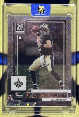 2022 Panini Donruss Optic - Drew Brees #144 Silver Circles Prizm /125 HOF Saints