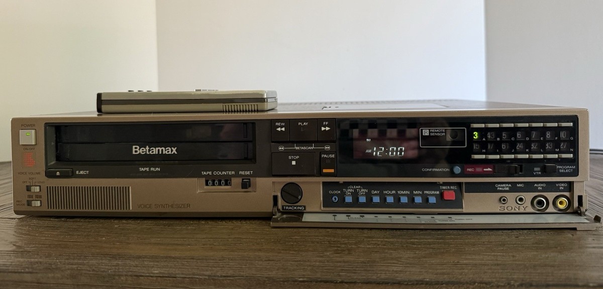 SONY Betamax ビデオカセットレコーダー Yahoo!オークション - SONY ソニー BETAMAX カセットレコーダー デッキ