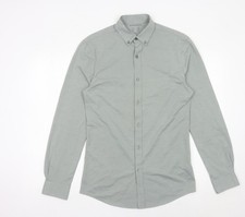 Marks and Spencer Autograph Men's Grey Dress Shirt S Long Sleeve