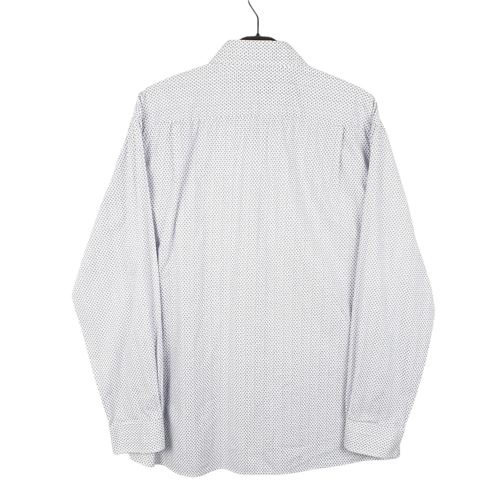 TOMMY HILFIGER White Shirt Slim Fit Long Sleeve Casual Cotton Mens L image 3