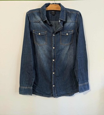 Kiabi Jeanshemd blau Viskose Regular Gr.36 (4509011)