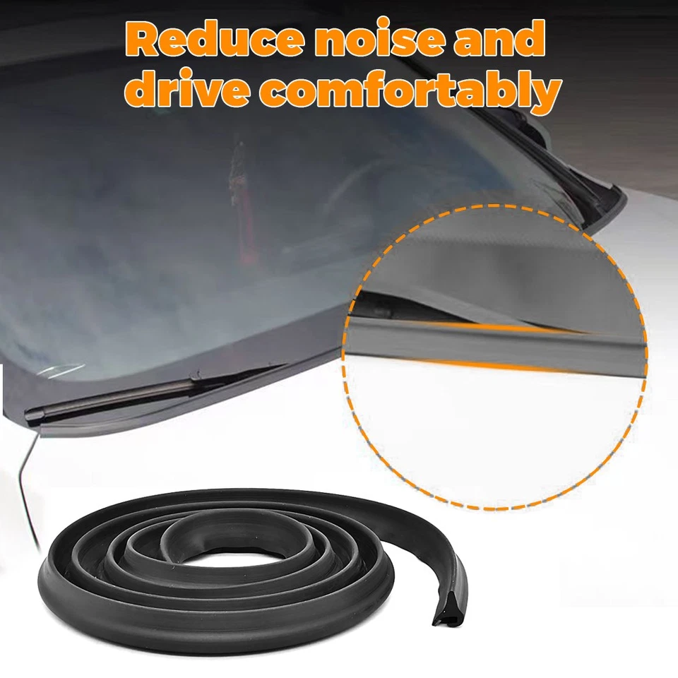 Deflector de viento de goma para parabrisas de capó de coche Toyota Camry de 5,9 pies Foto 3 de 4