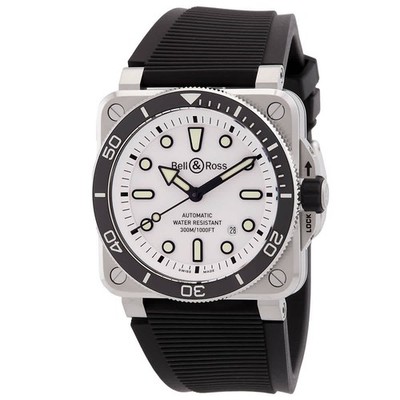 Bell and Ross BR-03 Diver Automatic White Dial Men's Watch BR03A-D-WH-ST/SRB