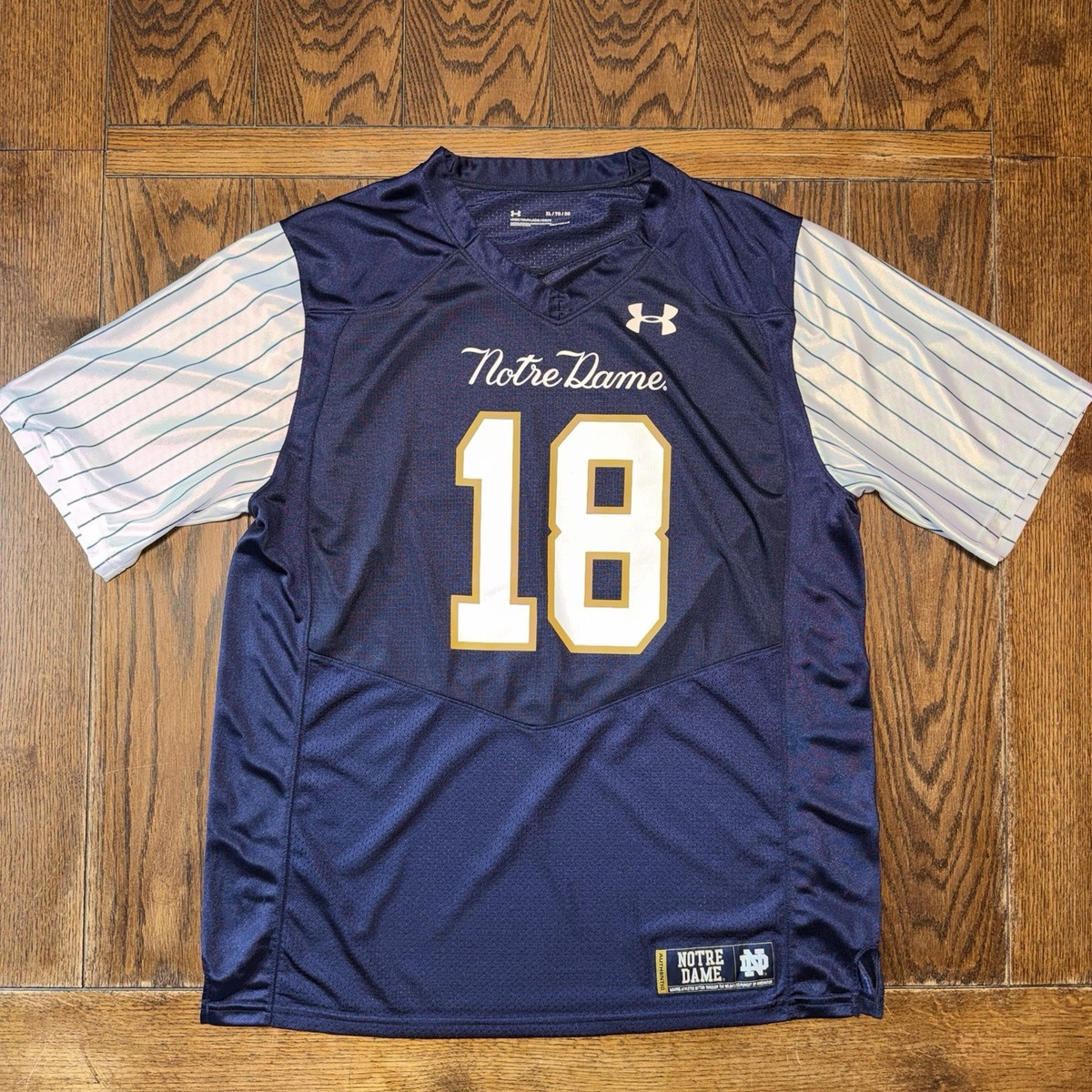 Under Armour COLLEGE BOWL ユニフォーム 3XL Under Armour Authentic Jersey Mens XL Blue Notre Dame Loose