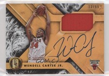 2018 Chronicles Gold Standard Rookie Jersey 13/99 Wendell Carter Jr Auto RC eq1