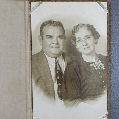 Vintage Photo Husband Wife Couple Ft Smith Arkansas Mitchel Studio Female