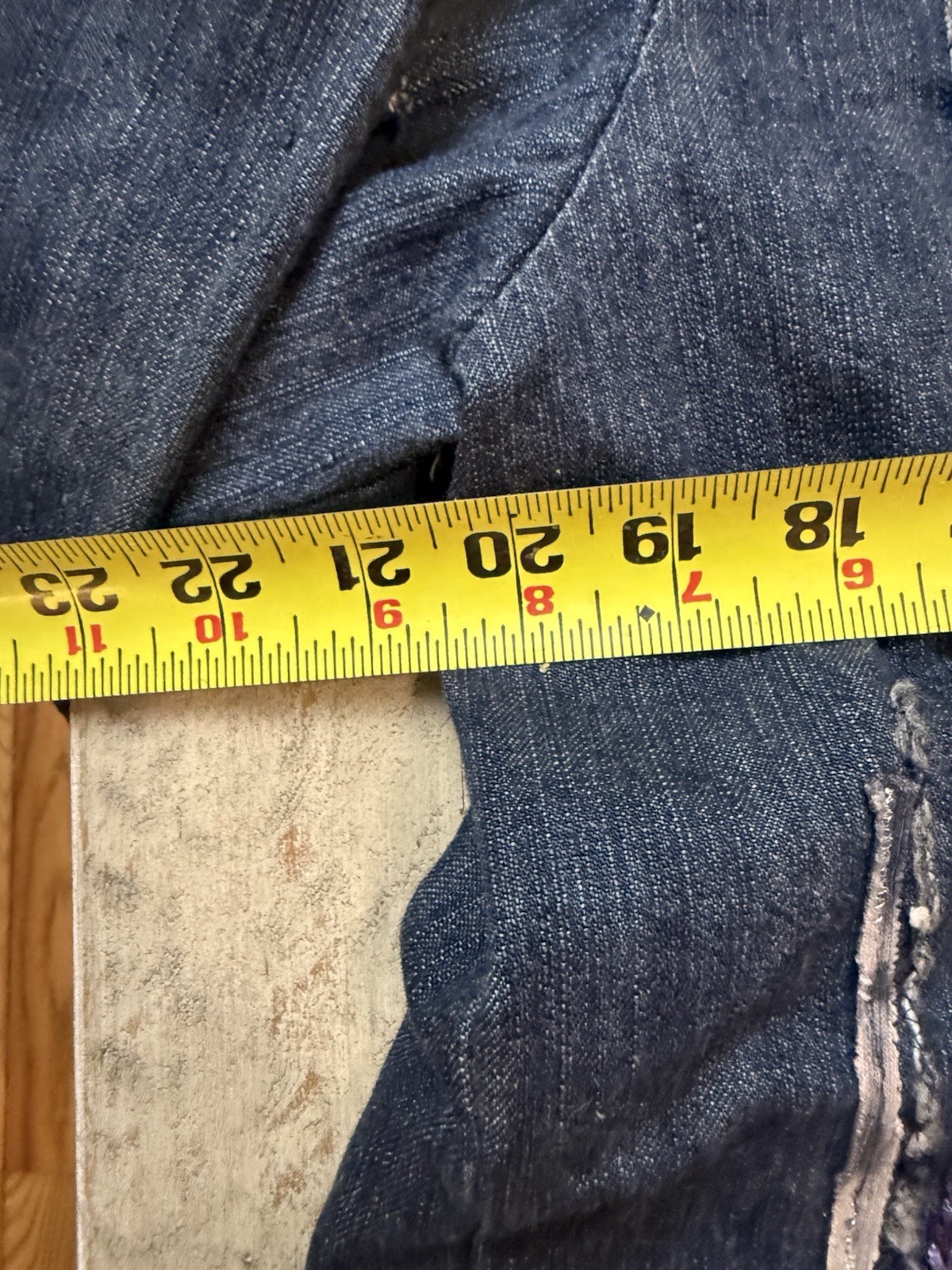 Chico’s Patchwork Denim Jacket Size 2  Boho Jean … - image 5