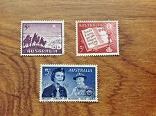 AUSTRALIA 1959/60 Christmas & Guiding Used Stamps. Free UK Postage