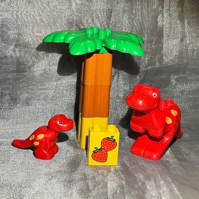 Lego Duplo Zoo Dinosaur Dino Sharp Tooth Baby & Mum 2601 T Rex Dinosaurs