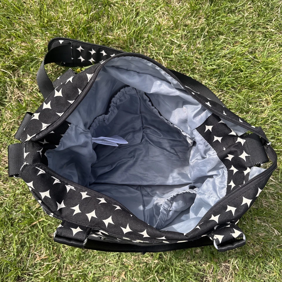 Bolsa de fraldas JJ Cole designer preto e branco nova com etiquetas - Imagem 2 de 4