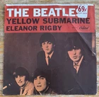 Beatles Yellow Submarine Eleanor Rigby Capitol 5715 45rpm W/PS (1966)