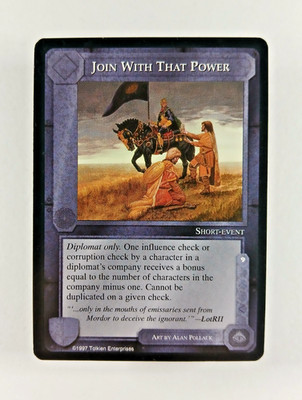 Join With That Power - Middle Earth CCG card (1997 ICE) MECCG Against The Shadow