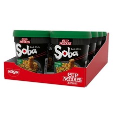 NISSIN Cup Noodles Soba Wok Style Teriyaki Flavoured Instant Noodles, 90 g Pot