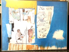 JEAN MICHEL BASQUIAT #5 of 37  LITHOGRAPH PRINT "WORTHY CONSTITUENT" 1986