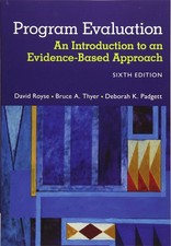 Program Evaluation An Introduction to an Evid...