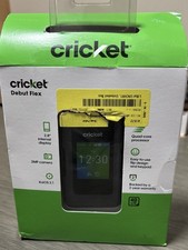 Cricket Debut Flex Flip Phone Graphite Gray- Sealed Box - Parts Only - READ