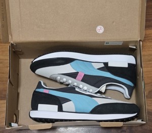 Puma Future Rider Play On Sneakers Men 11.5 Midway White Black Safdron 375422 01 PUMA Future Rider  main image 3
