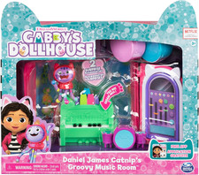 Gabbys Dollhouse Groovy Music Room Playset with DJ Catnip and Accessories