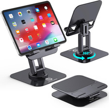 Ipad Stand, 360  Rotating Adjustable Foldable Ipad Tablet Stand Holder for De...