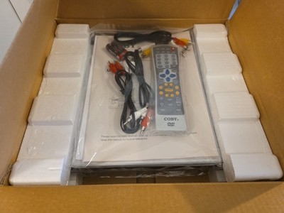 New Opened Box Coby Compact 5.1 Channel Progressive Scan DVD Player DVD-515 Slim