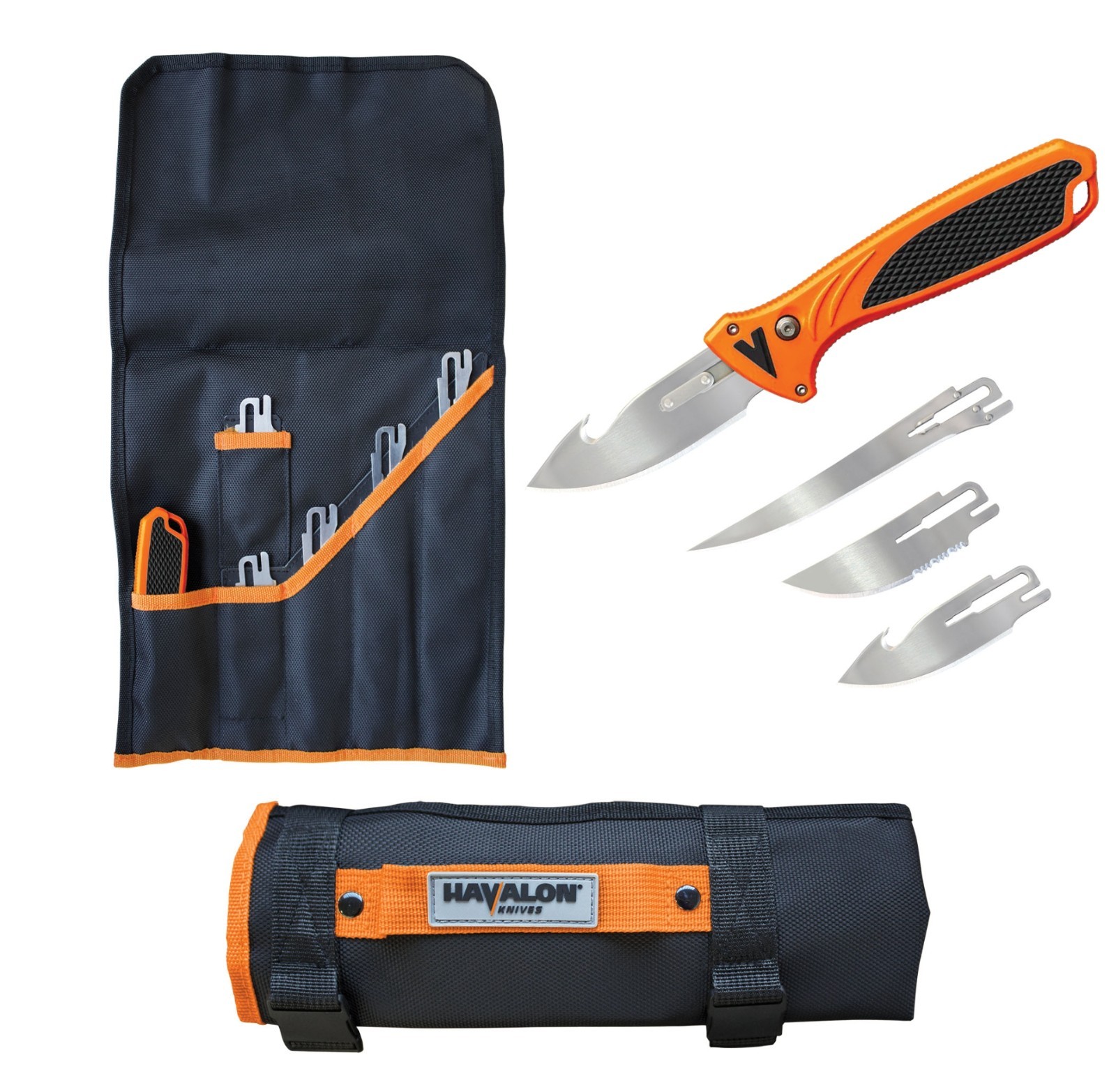 NEW Havalon Talon Hunt Orange Replaceable Blade Knife Roll P