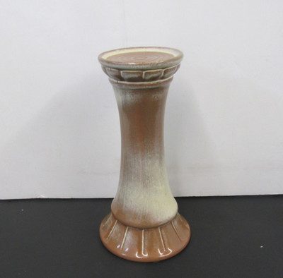 PATTERN PLAINSMAN--GOLD DESERT GOLD ?  FRANKOMA POTTERY 10 IN HEIGHT PEDESTAL